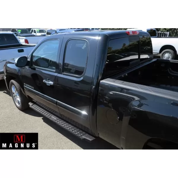 imageAPS Black Blow Molding Style Nerf Bars Running Boards Compatible with Chevy Silverado GMC Sierra 20072018 Double Cab Extended Cab ampamp 2500 HD 2019 Exclude 07 ClassicInclude 19 1500 LDBlack