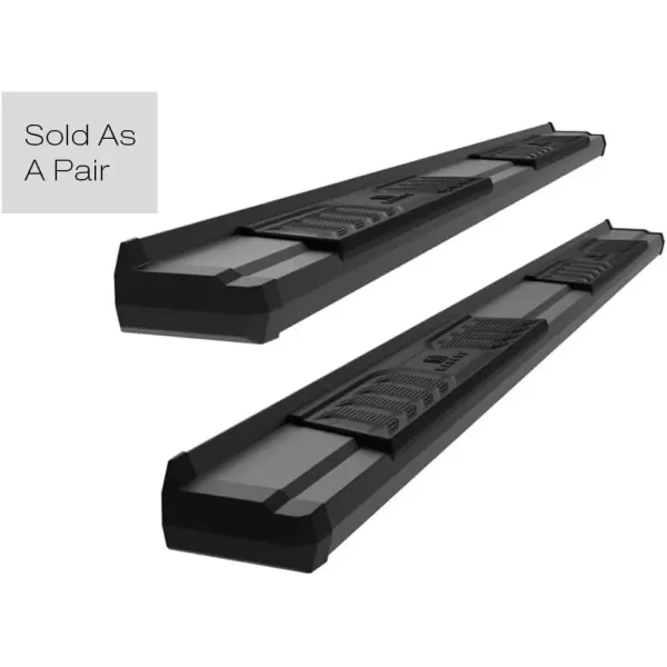 imageAPS Black OE Style Nerf Bars Running Boards Compatible with Chevy Silverado GMC Sierra 20072018 Double Extended Cab ampamp 2500 3500 2019 Exclude 07 Classic