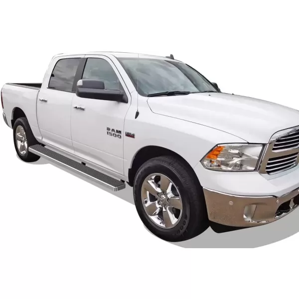 imageAPS Black Running Board Running Boards Nerf Bars Side Steps Step Rail Compatible with Ram 1500 20092018 Crew Cab ampamp Ram 2500 3500 20102024Aluminum Silver