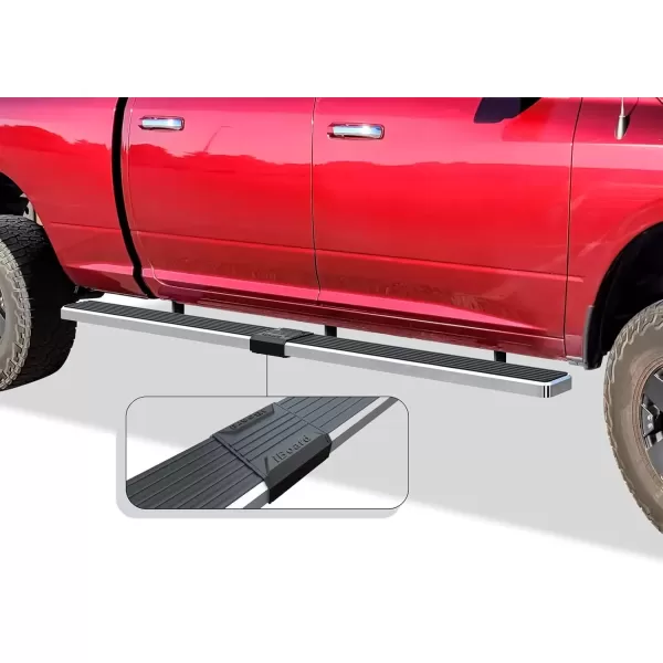 imageAPS Black Running Board Running Boards Nerf Bars Side Steps Step Rail Compatible with Ram 1500 20092018 Crew Cab ampamp Ram 2500 3500 20102024Stainless Steel Polished