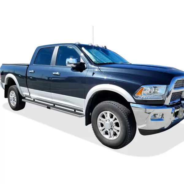 imageAPS Black Running Board Running Boards Nerf Bars Side Steps Step Rail Compatible with Ram 1500 20092018 Crew Cab ampamp Ram 2500 3500 20102024Stainless Steel Polished