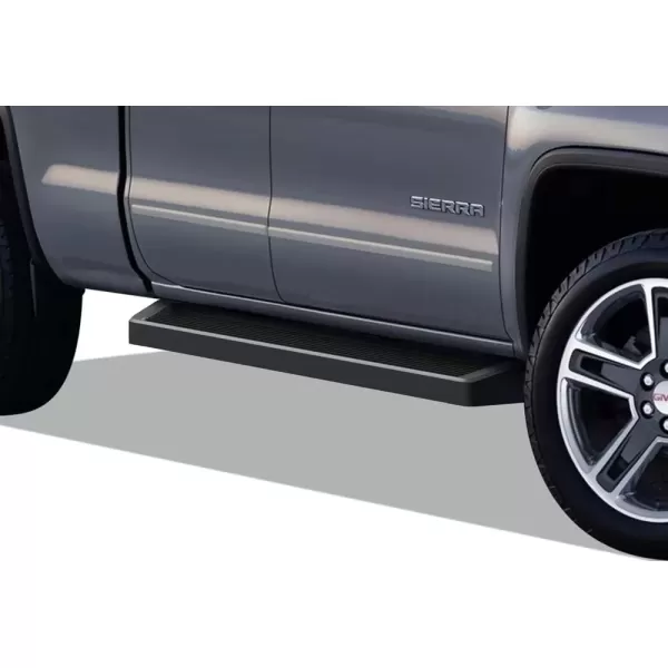 imageAPS Running Boards Nerf Bars Steps Compatible with Chevy Silverado GMC Sierra 20072018 Double Cab Extended Cab ampamp 2500 HD 2019 Exclude 07 ClassicInclude 19 1500 LD Black Running Board