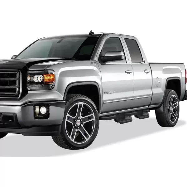 imageAPS Stainless Steel Pocket Steps Running Boards Side Bars Compatible with Chevy Silverado GMC Sierra 20072018 Double Cab Extended Cab ampamp 2500 HD 2019 Exclude 07 ClassicInclude 19 1500 LDBlack
