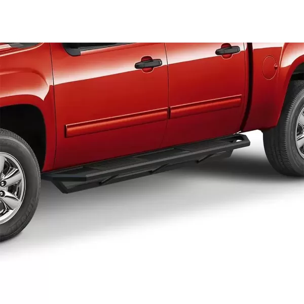 imageAPS 65in Side Armor Stainless Steel Running Boards Compatible with Chevy Silverado GMC Sierra 1500 20072018 Crew Cab ampamp 2500 3500 HD 2019 Crew Cab Exclude 07 Classic Nerf Bars