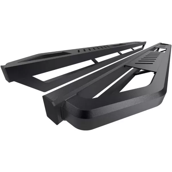 imageAPS 65in Side Armor Stainless Steel Running Boards Compatible with Chevy Silverado GMC Sierra 1500 20072018 Crew Cab ampamp 2500 3500 HD 2019 Crew Cab Exclude 07 Classic Nerf Bars