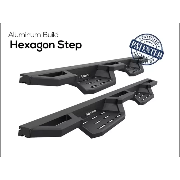 imageAPS Drop Steps Running Boards Compatible with Chevy Silverado GMC Sierra 20072018 Crew Cab