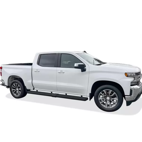 imageAPS Polished Boards Compatible with Chevy Silverado GMC Sierra 1500 20192025 Crew Cab ampamp 2500 HD 3500 HD 20202025 Silverado 1500 LTD Sierra 1500 LD 2022Stainless Steel Black