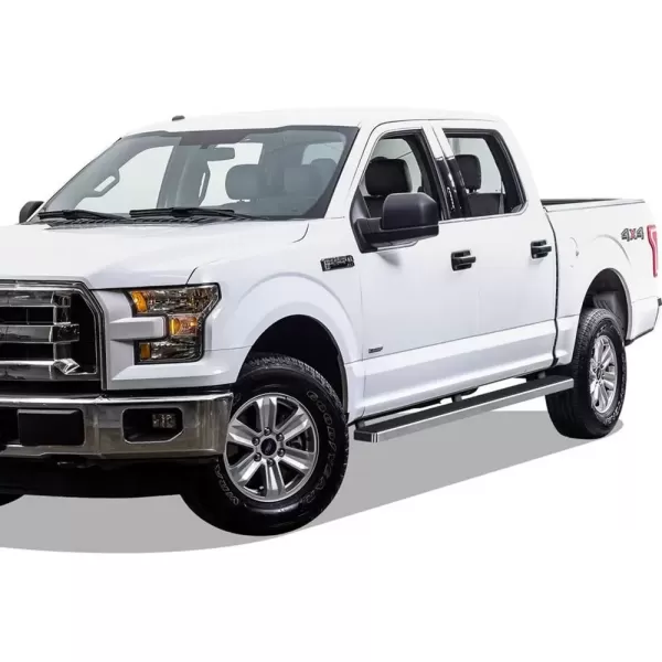 imageAPS Premium 5in Stainless Steel Running Boards Compatible with Ford F150 SuperCrew Cab ampamp 1725 F250 1525