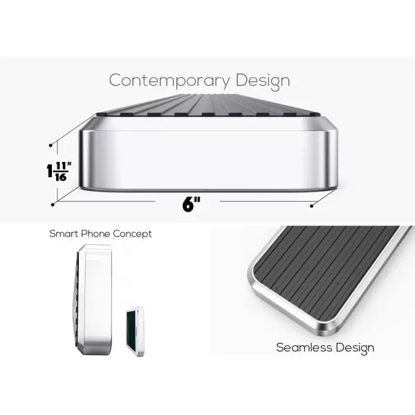 imageAPS Running Boards 5 inches Compatible with Chevy Silverado GMC Sierra 1500 20072018 ampamp 2500 HD 3500 HD 2019 Crew Cab Exclude 07 Classic Stainless Steel Nerf Bars Side Steps Side BarsStainless Steel Polished