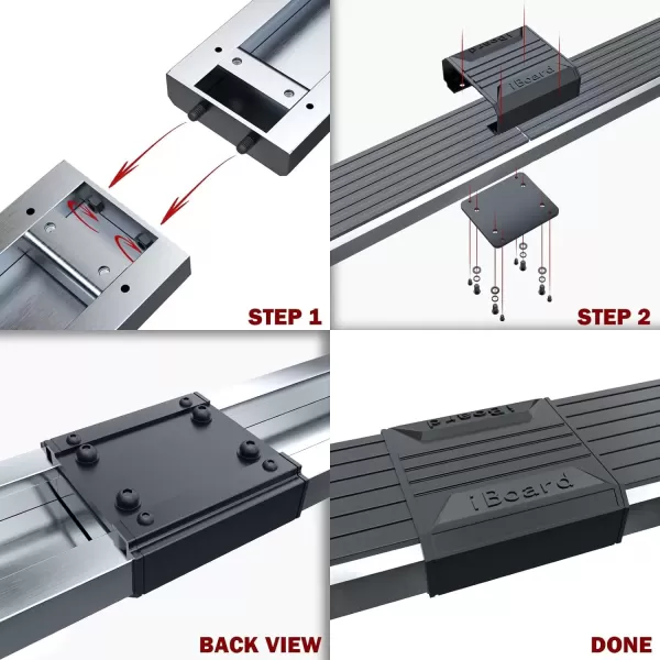 imageAPS Running Boards 5in Compatible with Ford F150 20152025 SuperCrew Cab ampamp F150 Lightning 20222025 ampamp F250 F350 Super Duty 20172025 Crew Cab Stainless Steel Nerf Bars Side Steps Side BarsSilver