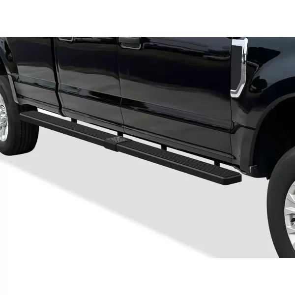 imageAPS Running Boards 5in Compatible with Ford F150 20152025 SuperCrew Cab ampamp F150 Lightning 20222025 ampamp F250 F350 Super Duty 20172025 Crew Cab Stainless Steel Nerf Bars Side Steps Side BarsBlack