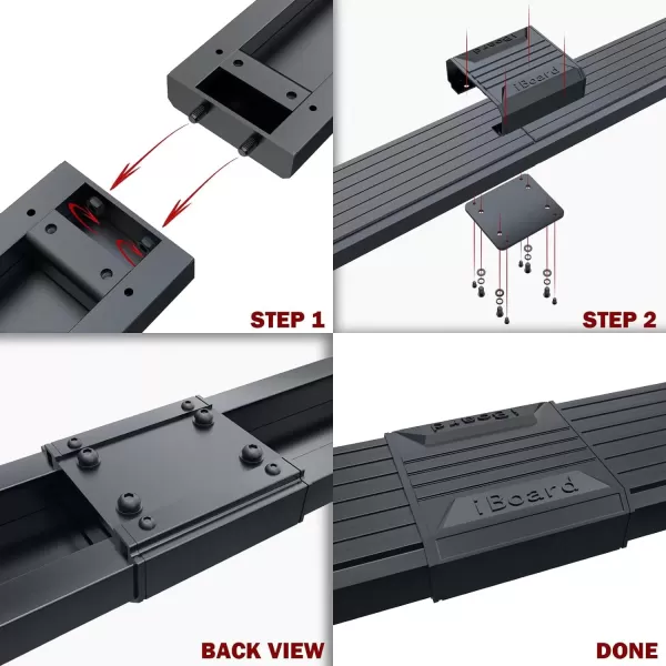imageAPS Running Boards Nerf Bars Side Steps Compatible with Chevy Silverado GMC Sierra 1500 20072018 ampamp 2500 HD 3500 HD 2019 Crew Cab Exclude 07 Classic Stainless Steel Polished Silver 5inAluminum Black