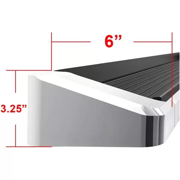 imageAPS Running Boards Nerf Bars Side Steps Compatible with Chevy Silverado GMC Sierra 1500 20072018 ampamp 2500 HD 3500 HD 2019 Crew Cab Exclude 07 Classic Stainless Steel Polished Silver 5inAluminum Silver