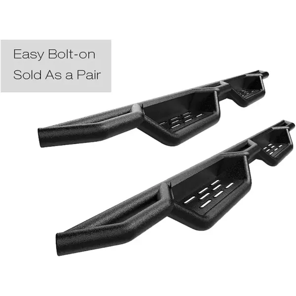 imageAPS Stainless Steel Pocket Steps Running Boards Side Bars Compatible with Ford F150 20152025 SuperCrew Cab ampamp F150 Lightning 20222025 ampamp F250 F350 Super Duty 20172025 Crew CabBlack