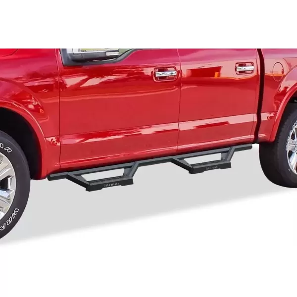 imageAPS Stainless Steel Pocket Steps Running Boards Side Bars Compatible with Ford F150 20152025 SuperCrew Cab ampamp F150 Lightning 20222025 ampamp F250 F350 Super Duty 20172025 Crew CabBlack