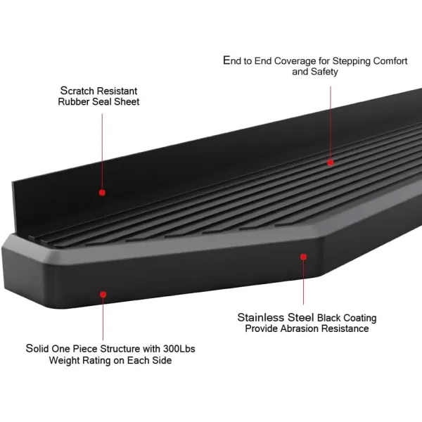 imageAPS Wheel to Wheel Board Compatible with Chevy Silverado GMC Sierra 1500 20192025 Crew Cab 65ft Bed ampamp 2500 HD 3500 HD 20202025 Silverado 1500 LTD Sierra 1500 LD 2022 Stainless SteelStainless Steel Black