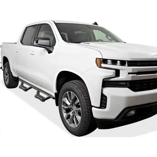 imageAPS Black 6in Drop Down Bars Compatible with Chevy Silverado GMC Sierra 1500 20192024 Crew Cab ampamp 2500 HD 3500 HD 20202024 Silverado 1500 LTD Sierra 1500 LD 2022Black