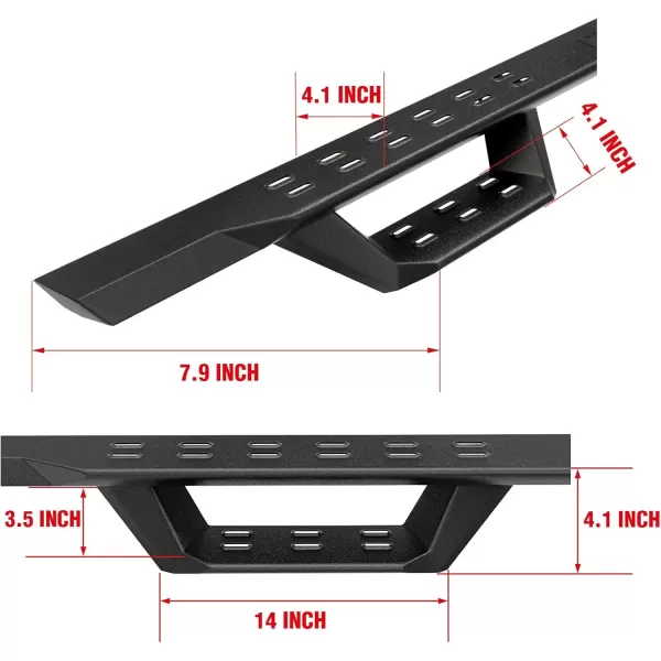 imageAPS Black Overland Slider Tubular Drop Steps Bars Compatible with Chevy Silverado GMC Sierra 1500 20192024 Crew Cab ampamp 2500 HD 3500 HD 20202024 Silverado 1500 LTD Sierra 1500 LD 2022
