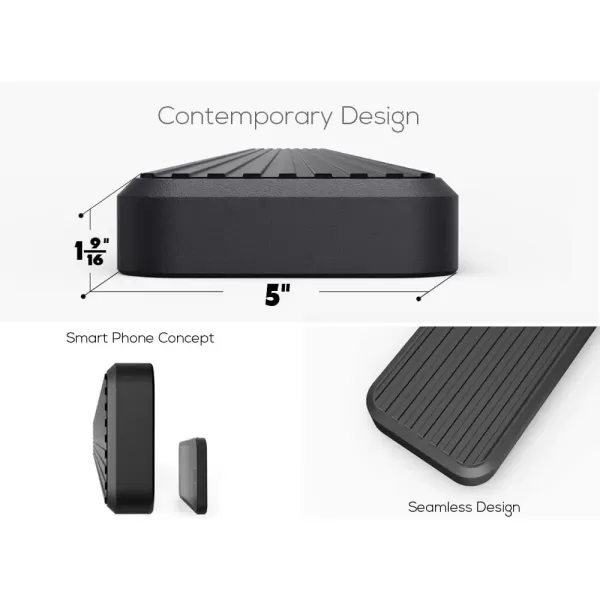 imageAPS Black Running Boards Style Compatible with Ford F150 20152025 Super Cab ampamp F250 F350 Super Duty 20172025 Side Steps Side Bars 6in WideAluminum Black