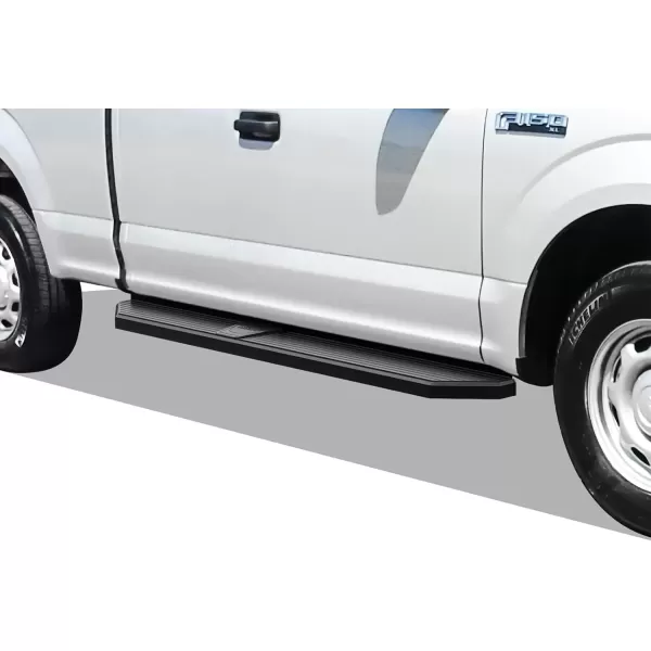 imageAPS Black Running Boards Style Compatible with Ford F150 20152025 Super Cab ampamp F250 F350 Super Duty 20172025 Side Steps Side Bars 6in WideAluminum Black