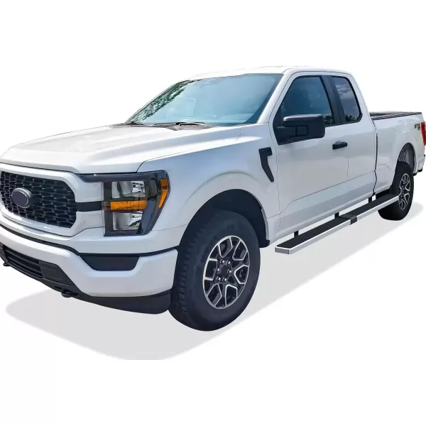 imageAPS Black Running Boards Style Compatible with Ford F150 20152025 Super Cab ampamp F250 F350 Super Duty 20172025 Side Steps Side Bars 6in WideStainless Steel Polished