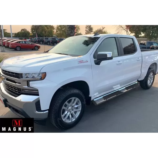imageAPS Chrome OE Style Running Board Compatible with Chevy Silverado GMC Sierra 1500 20192024 Crew Cab ampamp 2500 HD 3500 HD 20202024 Silverado 1500 LTD Sierra 1500 LD 2022