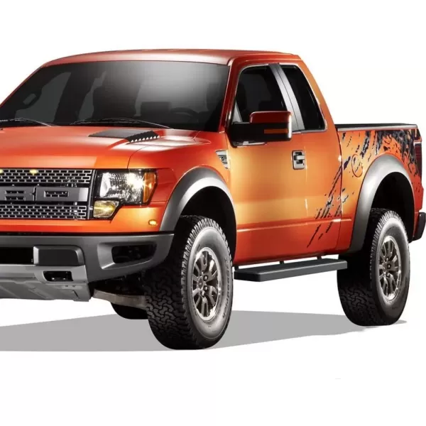 imageAPS Running Boards 5in Matte Black Compatible with Ford F150 20152025 Super Cab ampamp F250 F350 Super Duty 20172025 Stainless Steel Nerf Bars Side Steps Side BarsStainless Steel Black