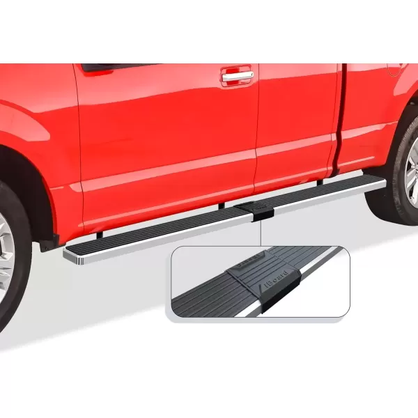 imageAPS Running Boards 5in Matte Black Compatible with Ford F150 20152025 Super Cab ampamp F250 F350 Super Duty 20172025 Stainless Steel Nerf Bars Side Steps Side BarsStainless Steel Polished