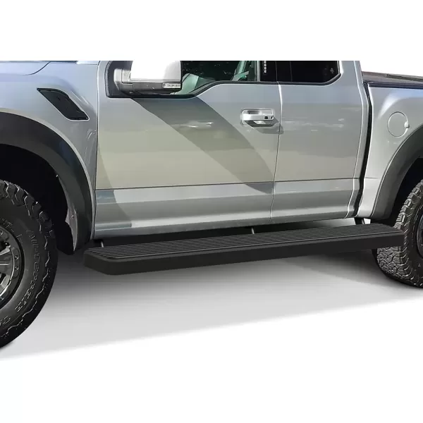 imageAPS Running Boards 5in Matte Black Compatible with Ford F150 20152025 Super Cab ampamp F250 F350 Super Duty 20172025 Stainless Steel Nerf Bars Side Steps Side BarsAluminum Black
