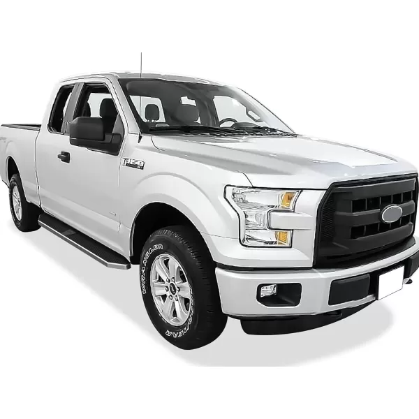 imageAPS Running Boards 5in Matte Black Compatible with Ford F150 20152025 Super Cab ampamp F250 F350 Super Duty 20172025 Stainless Steel Nerf Bars Side Steps Side BarsPolished