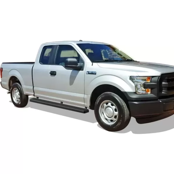 imageAPS Running Boards 5in Matte Black Compatible with Ford F150 20152025 Super Cab ampamp F250 F350 Super Duty 20172025 Stainless Steel Nerf Bars Side Steps Side BarsBlack