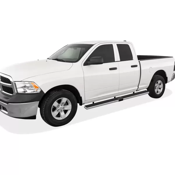 imageAPS Running Boards 6 inches Matte Black Compatible with Dodge Ram 1500 20092018 Quad Cab Stainless Steel Nerf Bars Side Steps Side BarsAluminum Silver