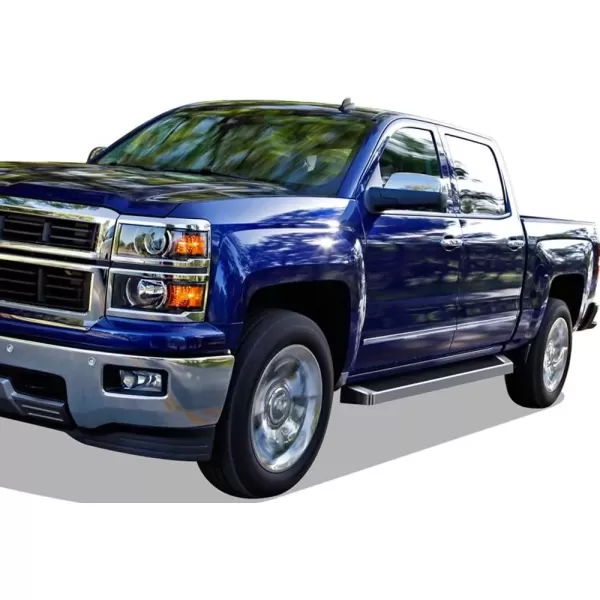 imageAPS Premium Running Boards 6in Compatible with Chevy Silverado GMC Sierra Crew Cab 0718