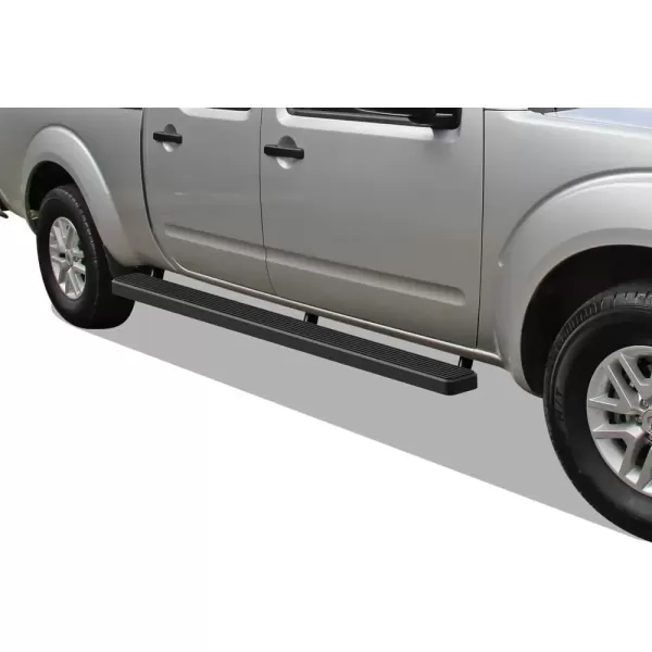 imageAPS 5in WheeltoWheel Black Nerf Bars Compatible with Nissan Frontier Crew Cab 6ft Bed 0525