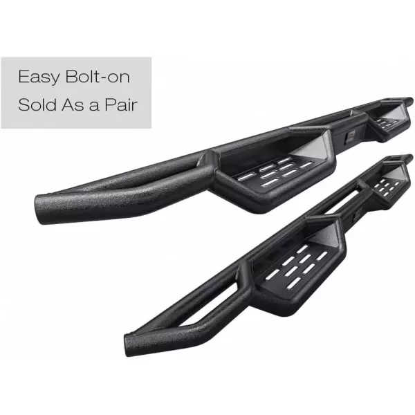 imageAPS Black 6 Inches Tubular Drop Down Style Nerf Bars Running Boards Compatible with Nissan Frontier 20052024 Crew CabBlack
