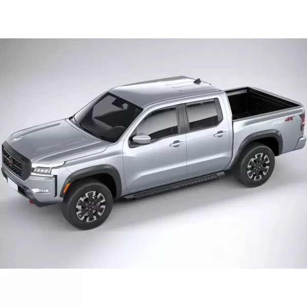 imageAPS Black Blow Molding Style Nerf Bars Running Boards Compatible with Nissan Frontier 20052024 Crew Cab