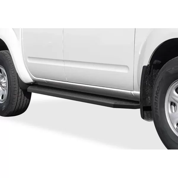 imageAPS iBoard Third Generation Silver Aluminum Running Boards Side Step for Selected Frontier Crew CabAluminum Black