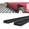 imageAPS Black 5 inches Wheel to Wheel Running Boards Nerf Bars Side Steps Compatible with Chevy Silverado GMC Sierra 1500 20012013 Crew Cab 56ft Bed ampamp 2500 3500 20012014Stainless Steel Black