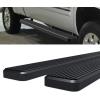 imageAPS Black 5 inches Wheel to Wheel Running Boards Nerf Bars Side Steps Compatible with Chevy Silverado GMC Sierra 1500 20012013 Crew Cab 56ft Bed ampamp 2500 3500 20012014Stainless Steel Black