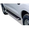 imageAPS Black Running Boards Style Compatible with Ford Ranger 20192023 SuperCrew Cab 4Door Nerf Bars Side Steps 6in WideAluminum Silver