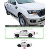 imageAPS Black Running Boards Style Compatible with Ford Ranger 20192023 SuperCrew Cab 4Door Nerf Bars Side Steps 6in WideAluminum Silver