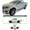imageAPS Black Running Boards Style Compatible with Ford Ranger 20192023 SuperCrew Cab 4Door Nerf Bars Side Steps 6in WideAluminum Silver