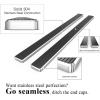 imageAPS Black Running Boards Style Compatible with Ford Ranger 20192023 SuperCrew Cab 4Door Nerf Bars Side Steps 6in WideSilver