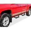 imageAPS Drop Steps Running Boards Compatible with Chevy Silverado GMC Sierra 1500 2500 3500 20012006 Crew Cab ampamp Classic 07 Stainless Steel Side BarsBlack