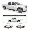 imageAPS Drop Steps Running Boards Compatible with Chevy Silverado GMC Sierra 1500 2500 3500 20012006 Crew Cab ampamp Classic 07 Stainless Steel Side BarsBlack