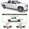 imageAPS Running Boards 6inch Black Compatible with Chevy Silverado GMC Sierra 1500 20012013 Crew Cab ampamp 2500 3500 20012014 Exclude CK Classic Stainless Steel Nerf Bars Side Steps Side BarsStainless Steel Black