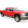 imageAPS Running Boards 6inch Black Compatible with Chevy Silverado GMC Sierra 1500 20012013 Crew Cab ampamp 2500 3500 20012014 Exclude CK Classic Stainless Steel Nerf Bars Side Steps Side BarsAluminum Black