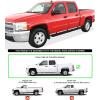 imageAPS Running Boards 6inch Black Compatible with Chevy Silverado GMC Sierra 1500 20012013 Crew Cab ampamp 2500 3500 20012014 Exclude CK Classic Stainless Steel Nerf Bars Side Steps Side BarsAluminum Black