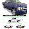 imageAPS Running Boards 6inch Black Compatible with Chevy Silverado GMC Sierra 1500 20012013 Crew Cab ampamp 2500 3500 20012014 Exclude CK Classic Stainless Steel Nerf Bars Side Steps Side BarsAluminum Silver