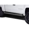 imageAPS Running Boards 6inch Black Compatible with Chevy Silverado GMC Sierra 1500 20012013 Crew Cab ampamp 2500 3500 20012014 Exclude CK Classic Stainless Steel Nerf Bars Side Steps Side BarsSilver